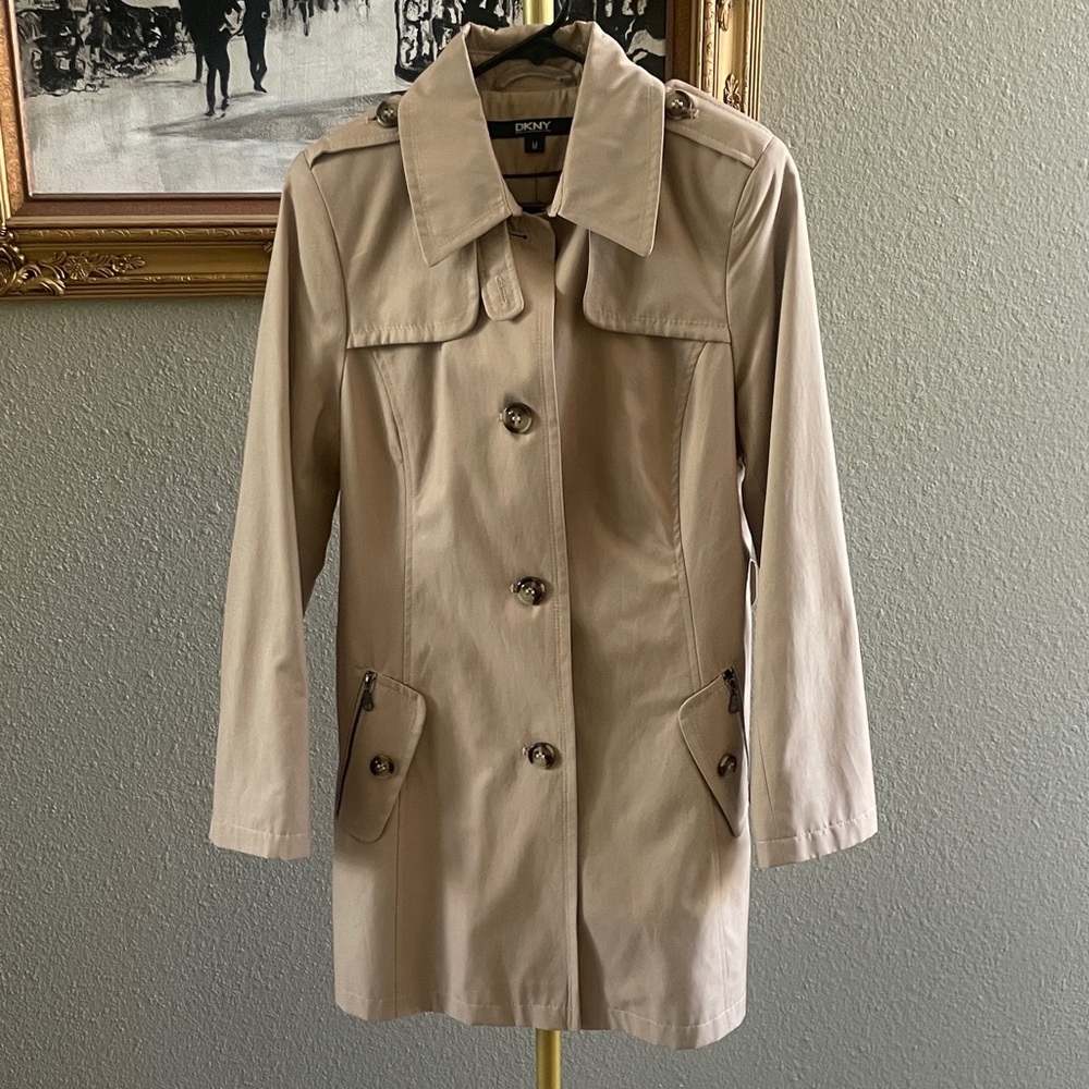 DKNY Women's Tan Trench Coat